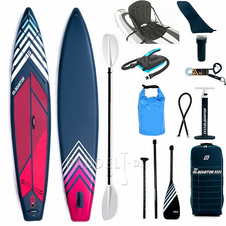 SUP GLADIATOR PRO 12'6 SPORT mit Paddel - aufblasbares Stand Up Paddle Board