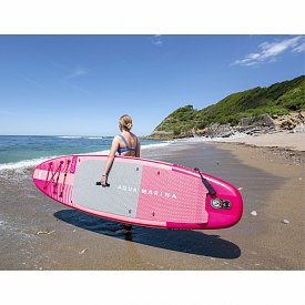 SUP AQUA MARINA CORAL 10'2" RASPBERRY Modell 2023 - aufblasbares Stand Up Paddle Board