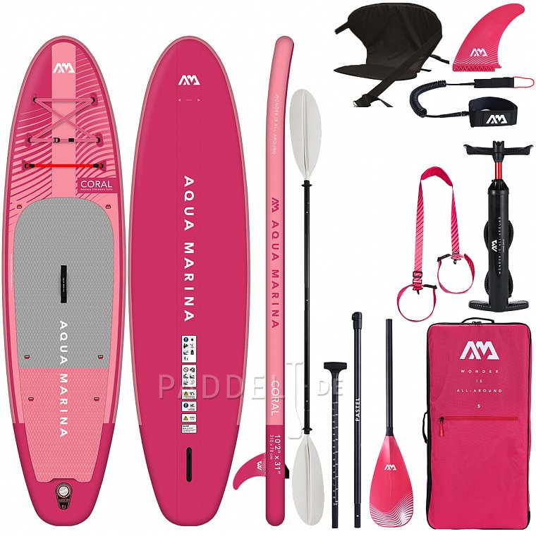 Paddleboard AQUA MARINA CORAL 10'2 malinová model 2023