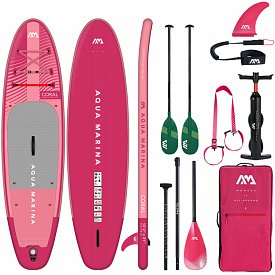 SUP AQUA MARINA CORAL 10'2" RASPBERRY Modell 2023 - aufblasbares Stand Up Paddle Board