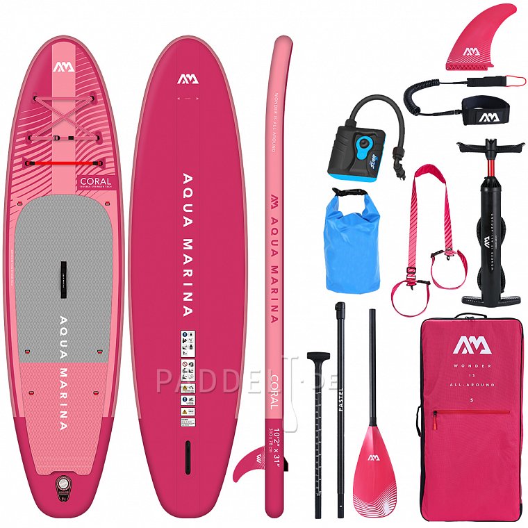 Paddleboard AQUA MARINA CORAL 10'2 malinová model 2023