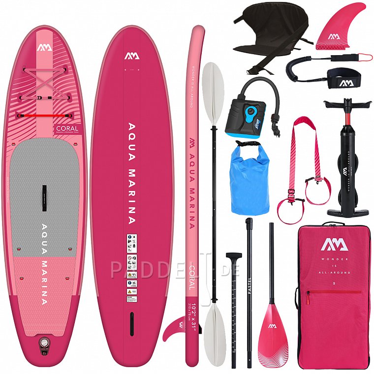 Paddleboard AQUA MARINA CORAL 10'2 malinová model 2023