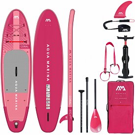 SUP AQUA MARINA CORAL 10'2" RASPBERRY Modell 2023 - aufblasbares Stand Up Paddle Board