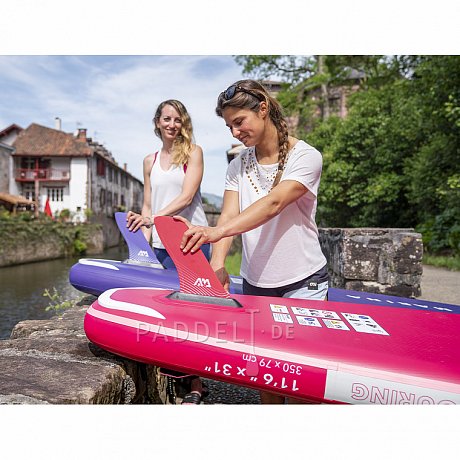 SUP AQUA MARINA CORAL TOURING 11'6" RASPBERRY Modell 2023 - aufblasbares Stand Up Paddle Board