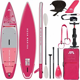 SUP AQUA MARINA CORAL TOURING 11'6" RASPBERRY Modell 2023 - aufblasbares Stand Up Paddle Board