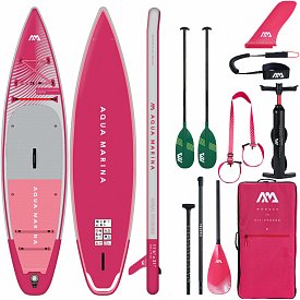 SUP AQUA MARINA CORAL TOURING 11'6" RASPBERRY Modell 2023 - aufblasbares Stand Up Paddle Board