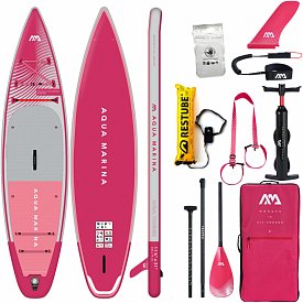 SUP AQUA MARINA CORAL TOURING 11'6" RASPBERRY Modell 2023 - aufblasbares Stand Up Paddle Board