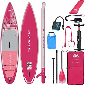 SUP AQUA MARINA CORAL TOURING 11'6" RASPBERRY Modell 2023 - aufblasbares Stand Up Paddle Board