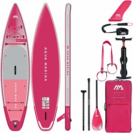 SUP AQUA MARINA CORAL TOURING 11'6" RASPBERRY Modell 2023 - aufblasbares Stand Up Paddle Board