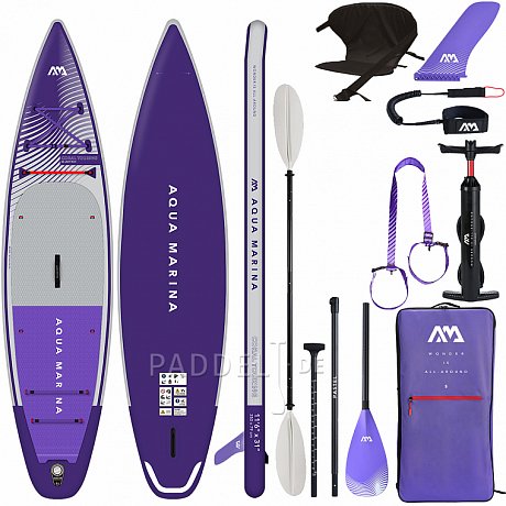 SUP AQUA MARINA CORAL TOURING 11'6" NIGHT FADE Modell 2023 - aufblasbares Stand Up Paddle Board