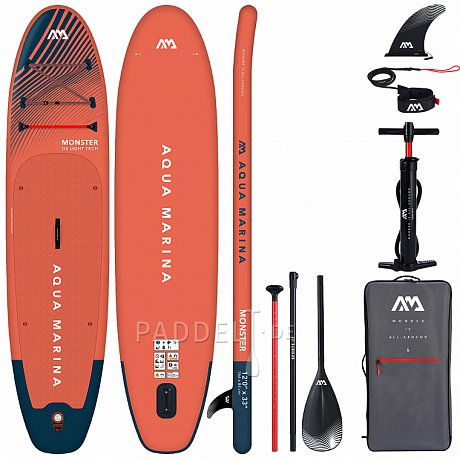 SUP AQUA MARINA MONSTER 12'0" Modell 2023 - aufblasbares Stand Up Paddle Board