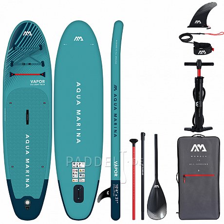 SUP AQUA MARINA VAPOR 10'4" Modell 2023 - aufblasbares Stand Up Paddle Board