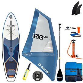 SUP STX WS Hybrid Cruiser 10’4” mit Paddel incl. aufblasbarem Segel - aufblasbares Stand Up Paddle Board und WindSUP