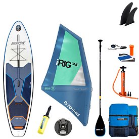 SUP STX WS Hybrid Cruiser 10’4” mit Paddel incl. aufblasbarem Segel - aufblasbares Stand Up Paddle Board und WindSUP