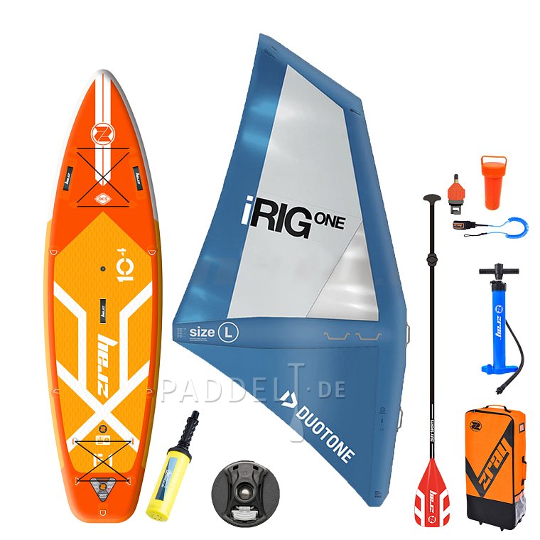 ZRAY F1 FURY 10'4 WindSUP incl. aufblasbarem Segel - aufblasbares Stand Up Paddle Board, Windsurfboard und Kajak
