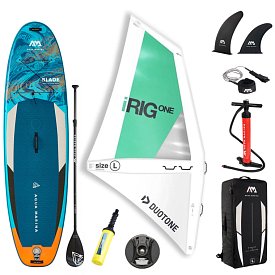 SUP AQUA MARINA Blade 10'6 incl. aufblasbarem Segel - aufblasbares Stand Up Paddle Board mit Windsurf-Option