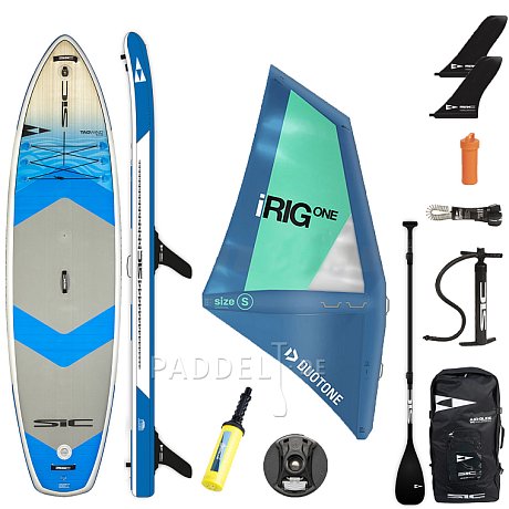 SUP SIC MAUI TAO AIR-GLIDE WIND 10'6 x 32'' incl. aufblasbarem Segel - aufblasbares Stand Up Paddle Board mit Windsurf-Option