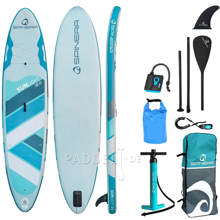 SUP SPINERA Sun Light 12'0 - aufblasbares Stand Up Paddle Board