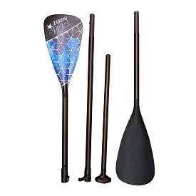 Paddel STAR Race Carbon 2v1 Combo 4D - 4-teiliges verstellbares Paddel für SUP und Kajak