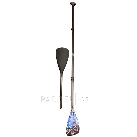 Paddel STAR Race Carbon 2v1 Combo 4D - 4-teiliges verstellbares Paddel für SUP und Kajak