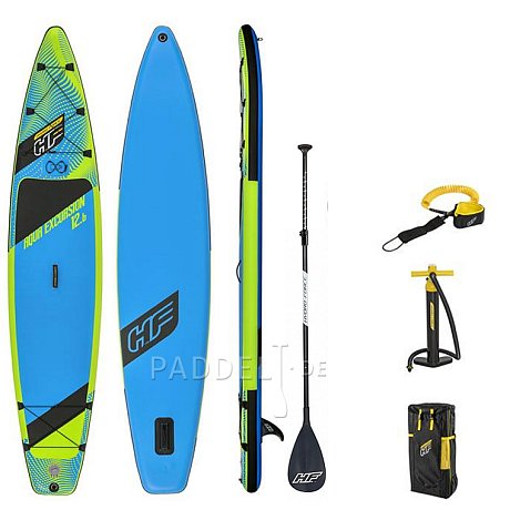 SUP HYDRO FORCE AQUA EXCURSION 12'6'' mit Paddel - aufblasbares Stand Up Paddle Board