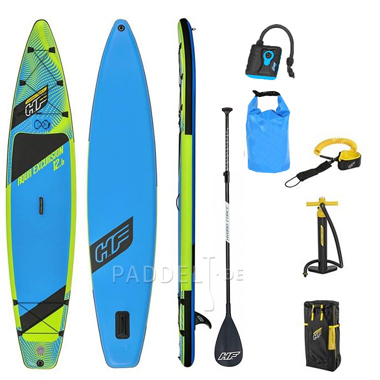 SUP HYDRO FORCE AQUA EXCURSION 12'6'' mit Paddel - aufblasbares Stand Up Paddle Board