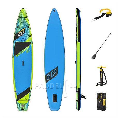 SUP HYDRO FORCE AQUA EXCURSION 12'6'' mit Paddel - aufblasbares Stand Up Paddle Board