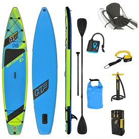 SUP HYDRO FORCE AQUA EXCURSION 12'6'' mit Paddel - aufblasbares Stand Up Paddle Board