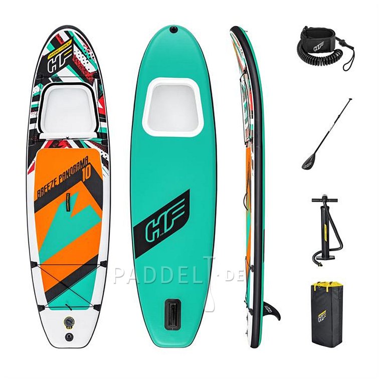 SUP HYDRO FORCE Breeze Panorama 10' Allround mit Paddel - aufblasbares Stand Up Paddle Board