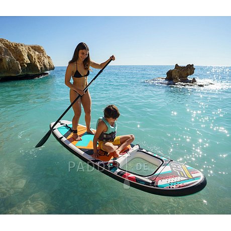 SUP HYDRO FORCE Breeze Panorama 10' Allround mit Paddel - aufblasbares Stand Up Paddle Board