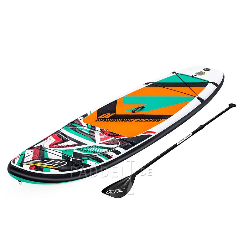 SUP HYDRO FORCE Breeze Panorama 10' Allround mit Paddel - aufblasbares Stand Up Paddle Board