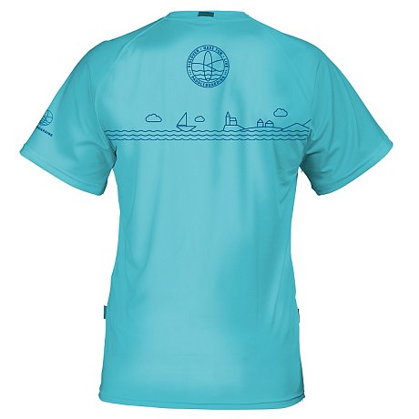 T-Shirt Herren PADDLEBOARDING LIGHT BLUE lycra kurzarm