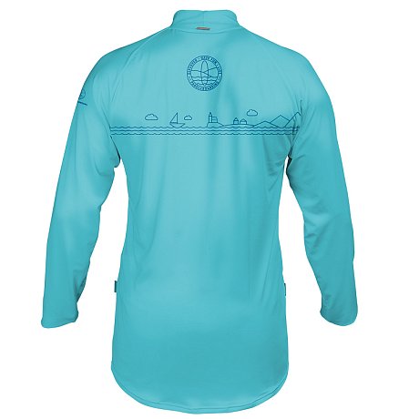 T-shirt Herren PADDLEBOARDING LIGHT BLUE lycra langarm