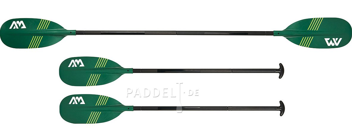 Set für Paddeln im Sitzen - Paddel Aqua Marina Ripple + Kajaksitz YATE