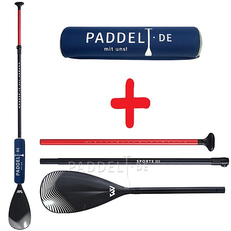 Set - Paddel Aqua Marina Sport III Modell 2023 + Floater