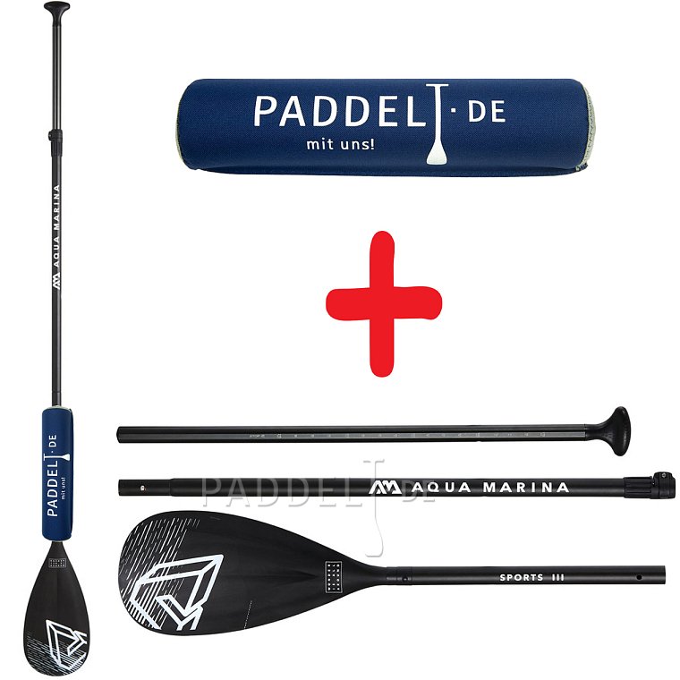 Set - Paddel Aqua Marina Sport III + Floater