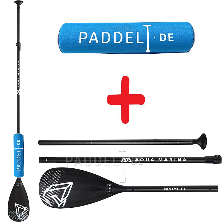 Set - Paddel Aqua Marina Sport III + Floater