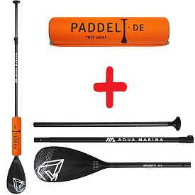 Set - Paddel Aqua Marina Sport III + Floater