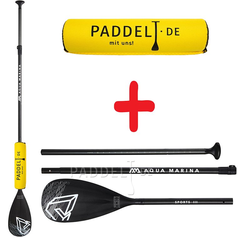 Set - Paddel Aqua Marina Sport III + Floater