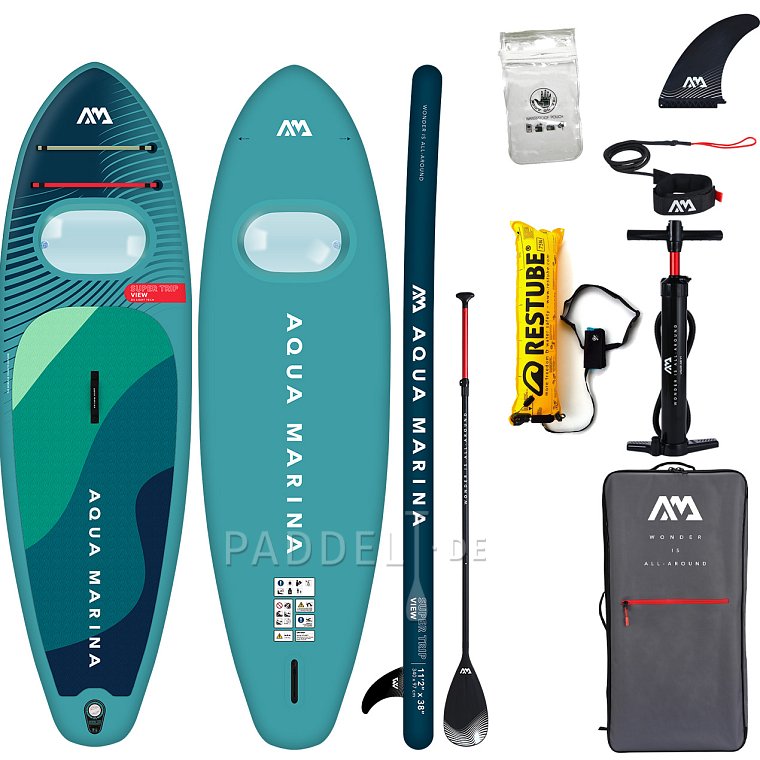 SUP AQUA MARINA Supertrip View 11'2 Modell 2024 - aufblasbares Stand Up Paddle Board