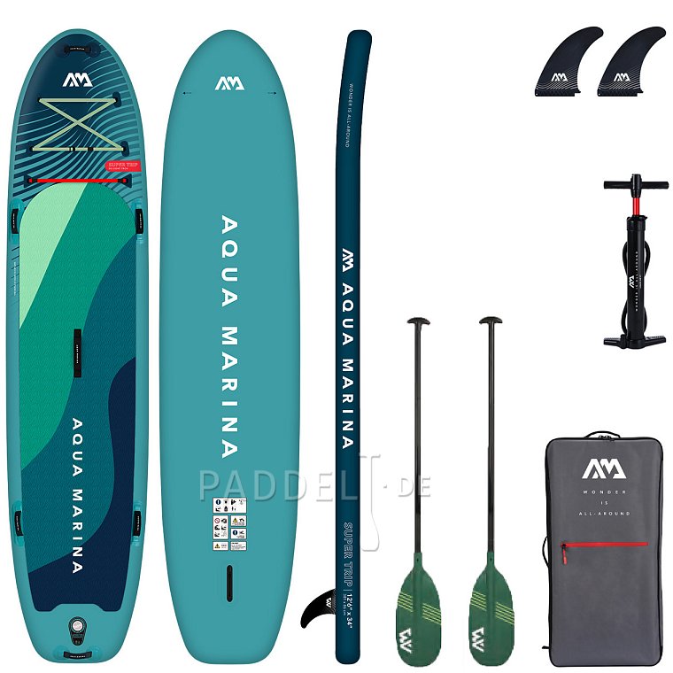 SUP AQUA MARINA Supertrip 12'6 Modell 2025 - aufblasbares Stand Up Paddle Board