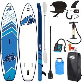 SUP F2 AXXIS SMU 12'2 LIGHT BLUE Modell 2024 - aufblasbares Stand Up Paddle Board