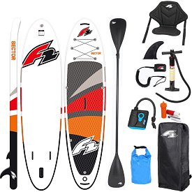 SUP F2 SECTOR 12'2 COMBO RED/ORANGE Modell 2025 - aufblasbares Stand Up Paddle Board
