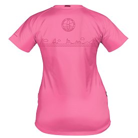 T-Shirt Damen PADDLEBOARDING PINK Lycra kurzarm