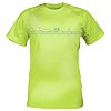 T-Shirt Herren PADDLEBOARDING NEON GREEN Lycra kurzarm