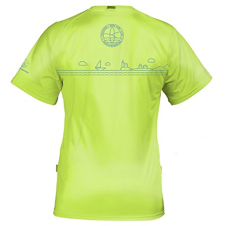 T-Shirt Herren PADDLEBOARDING NEON GREEN Lycra kurzarm