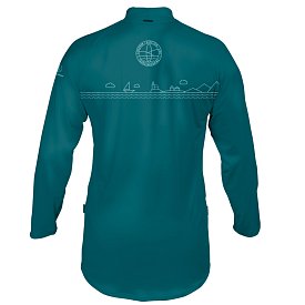 T-shirt Herren PADDLEBOARDING PETROL Lycra langarm