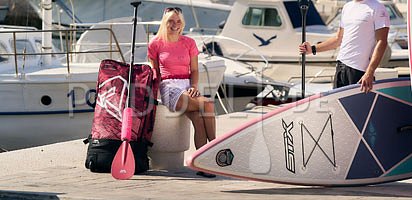 Shorts Damen PADDLEBOARDING PINK lose