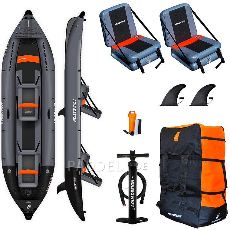 Kajak AQUADESIGN Koloa X'Perience 2 - aufblasbares Kajak 2-Personen