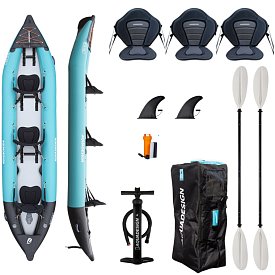 Kajak AQUADESIGN Koloa 400 - aufblasbares Kajak 3-Personen
